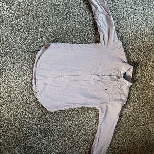 Ralph Lauren Checkered Lines Casual Button Down Medium